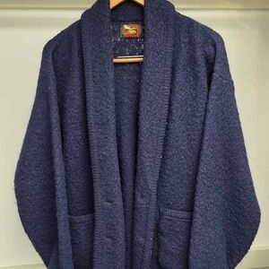 Cozy Navy Blue Women's Cardigan